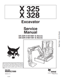 BOBCAT X325, X328 EXCAVATOR SERVICE MANUAL 6900462 PDF
