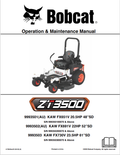 BOBCAT ZT3500 OPERATION AND MAINTENANCE MANUAL 4178849 PDF