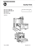 BT FORKLIFT BT CTX 1300 SEi, BT CTX 1300 SEi SF, BT CTX H, BT CTX H SF QUALITY PARTS MANUAL PDF