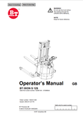 BT FORKLIFT BT IXION S 12S OPERATOR MANUAL PDF