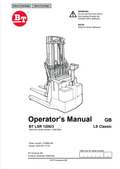 BT FORKLIFT BT LSR 1200/3 OPERATOR MANUAL PDF