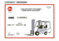 BT FORKLIFT CBE 12 T CARGO E-SERIES SPARE PARTS CATALOGUE MANUAL PDF
