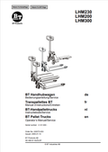 BT FORKLIFT LHM230, LHM200, LHM300 OPERATOR MANUAL PDF