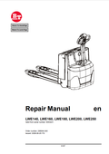 BT FORKLIFT LWE140, LWE160, LWE180, LWE200, LWE250 REPAIR MANUAL PDF
