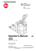 BT FORKLIFT LWE180, LWE200 OPERATOR MANUAL PDF