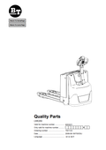 BT FORKLIFT LWE250 QUALITY PARTS MANUAL PDF