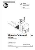 BT FORKLIFT OSE100W OPERATOR MANUAL PDF