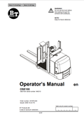 BT FORKLIFT OSE100 OPERATOR MANUAL PDF