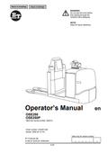BT FORKLIFT OSE250, OSE250P OPERATOR MANUAL PDF