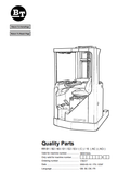 BT FORKLIFT RR B1, B2, B3, E1, E2, E3, (C), 15, (AC), (ACi) QUALITY PARTS MANUAL PDF