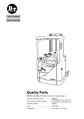 BT FORKLIFT RR B1, B2, B3, E1, E2, E3, (C), (AC), (ACi) QUALITY PARTS MANUAL PDF