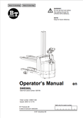 BT FORKLIFT SWE080L OPERATOR MANUAL PDF