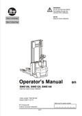 BT FORKLIFT SWE100, SWE120, SWE140 OPERATOR MANUAL PDF