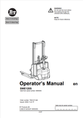 BT FORKLIFT SWE120S OPERATOR MANUAL PDF