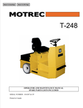 BT FORKLIFT T-248 OPERATION AND MAINTENANCE MANUAL PDF