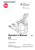 BT FORKLIFT W18, W20 OPERATOR MANUAL PDF