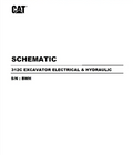 Caterpillar Cat 312 Excavator Electrical and Hydraulic Schematic Manual PDF | S/N BWH