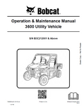 Bobcat 3600 Utility Vehicle Operation and Maintenance Manual PDF