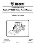Bobcat 5600 Utility Work Machine Service Manual PDF
