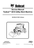 Bobcat 5610 Utility Work Machine Service Manual PDF