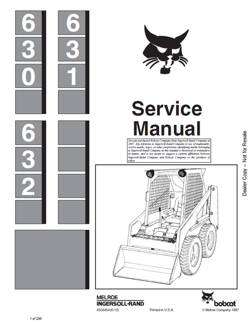 Bobcat 630, 632, 631 Service Manual PDF