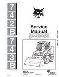 Bobcat 742B, 743B Service Manual PDF
