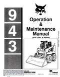 Bobcat 943 Loader Operation and Maintenance Manual PDF