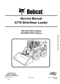 Bobcat A770 Skid-Steer Loader Service Manual PDF
