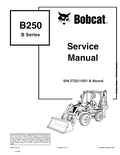 Bobcat B250 B Series Service Manual PDF