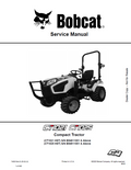 Bobcat CT1021 HST, CT1025 HST Compact Tractor Service Manual PDF