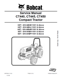 Bobcat CT440, CT445, CT450 Compact Tractor Service Manual PDF