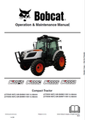 Bobcat CT5545 HST, CT5550 HST, CT5555 HST, CT5558 HST Compact Tractor Operation & Maintenance Manual PDF