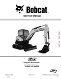 Bobcat E20 Compact Excavator Service Manual PDF