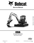 Bobcat E55 Compact Excavator Service Manual PDF
