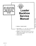 Bobcat EF1, EF1D, EF100, EF2, EF200, EF250, SSK, EF2, EF4, EF400, EF4SP, EF5,EF5OO Loader Backhoe Service Manual PDF