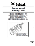Bobcat FRC50, FRC50, FRC50 2SPD, FRC60, FRC60 2 SPD, FRC70 2 SPD Forestry Cutter Service Manual PDF