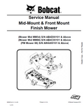 Bobcat Mid-Mount & Front Mount Finish Mower Service Manual PDF