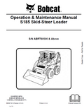 Bobcat S185 Skid-Steer Loader Operation and Maintenance Manual PDF