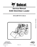 Bobcat S300 Skid-Steer Loader Service Manual PDF