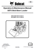 Bobcat S570 Skid-Steer Loader Operation and Maintenance Manual PDF