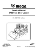 Bobcat S750 Skid-Steer Loader Service Manual PDF