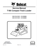 Bobcat T180 Compact Track Loader Service Manual PDF