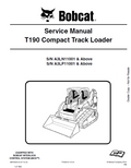 Bobcat T190 Compact Track Loader Service Manual PDF