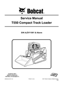Bobcat T550 Compact Track Loader Service Manual PDF