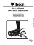 Bobcat Three-Point Snowblower Service Manual PDF