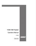 Case 1130, 1140 Tractor Operator Manual 9-19570 