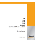 Case 21E, 121E, 221E, 321E Series 3 Service Manual 87734636C PDF