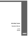 Case 330 Utility Tractor Operator Manual 1014015R2 PDF