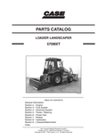 Case 570MXT Loader Landscaper Parts Catalogue Manual Bur 7-7120 NA PDF