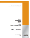 Case 580N, 580SN WT, 580SN, 590SN Tire 3 Tractor Loader Backhoe Service Manual 47878210 PDF